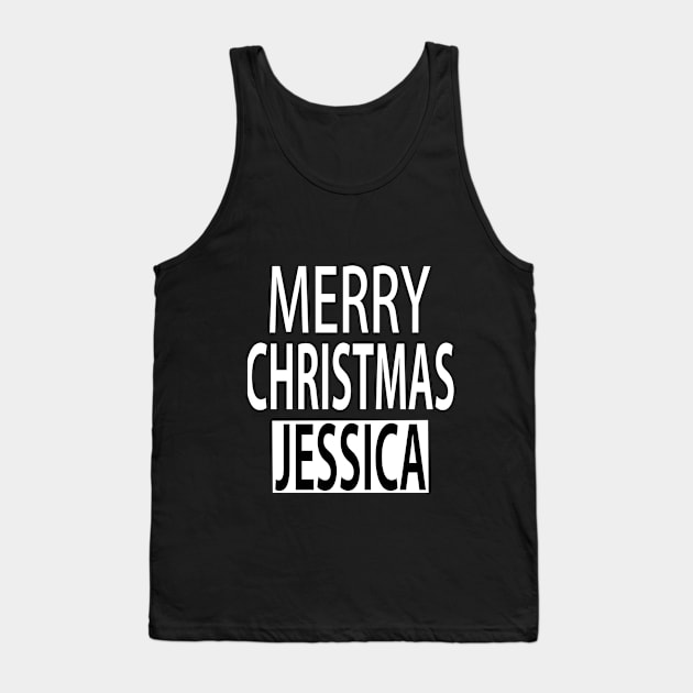 Merry Christmas Jessica Tank Top by ananalsamma